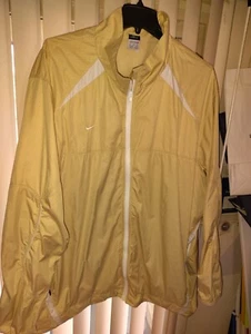 Vintage Nike Team FIT STORM Full Zip Jacket Mens Size 4XL TAN & WHITE+๐ SOCKS - Picture 1 of 9