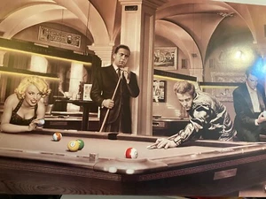 Póster de cafetería James Dean Elvis Presley Humphrey Bogart Marilyn Monroe 24x36 - Imagen 1 de 1