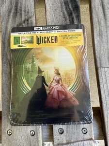 Wicked (Walmart Exclusive) Steelbook 4K Ultra HD Blu-ray & Digital Movie - Foto 1 di 2