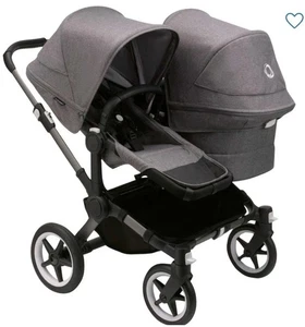 Bugaboo Donkey 3 – Zwillings-/Geschwisterwagen, Grey Mélange, guter Zustand - Bild 1 von 5