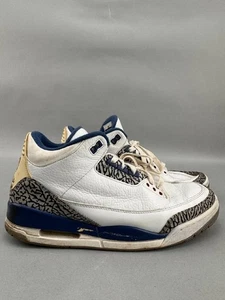 Size 12 - Nike Air Jordan 3 Retro True Blue 136064-104 OG III White/Grey/Blue - Picture 1 of 9