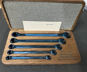Juego de llaves vintage Craftsman 2006 edición limitada azul titanio 5 piezas con estuche LEER - Imagen 1 de 10