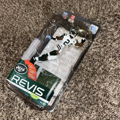 Figura Darrelle Revis NY Jets Serie 37 McFarlane Jersey Blanco CHASE (0786/1000) Foto 1 de 4