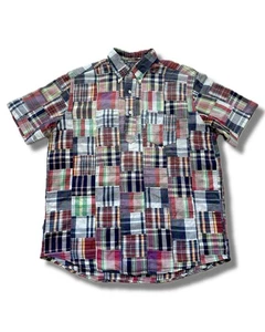 Polo Ralph Lauren Multicolour Patchwork Short Sleeve Shirt - Size Medium - Picture 1 of 5