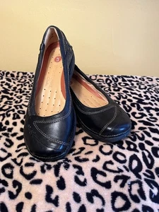 Clarks Damen-Ballerinas unstrukturiert braun Leder Slipper bequem Größe 6 - Bild 1 von 9