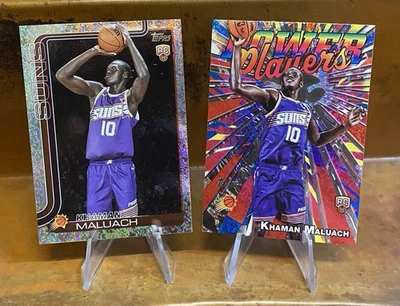 2025-26 Topps Basketball KHAMAN MALUACH #210 Rookie RC SANDGLITTER Power Players - Image 1 of 2