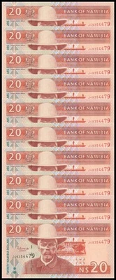 Namibia 20 Namibia Dollars, 2002 ND, P-6b, UNC X 10 PCS - Image 1 of 2