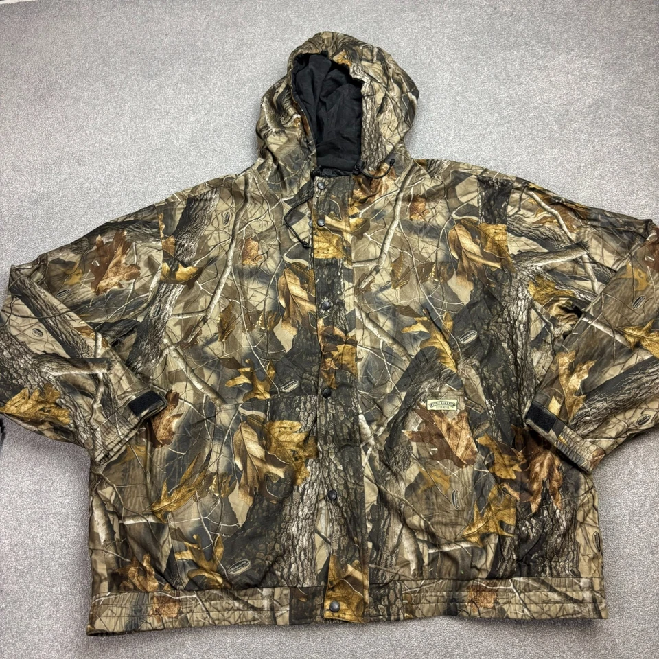 RealTree Jacket Adult 3XL XXXL Brown Work Wear Camo Insulated Hunting Hood Mens - Image 1 of 4