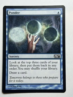 Ponder Magic 2010 (M10) 68 Regular MTG Card LP-NM - Image 1 of 2