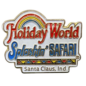 Holiday World Splashin' Safari Pin Santa Claus Indiana Theme Park Lapel Pin Logo - Picture 1 of 6