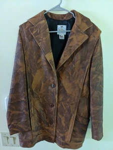 Vintage Mid Western Genuine Deerskin Sport Togs Leather Bomber Jacket Size 38/14 - Picture 1 of 5