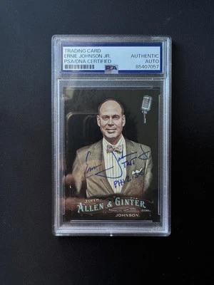 Ernie Johnson signed autographed 2016 Allen and Ginger Black #203 PSA/DNA TNT - Image 1 of 2