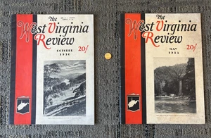 Q LOT of (2) Vintage 1935 & 1936 The WEST VIRGINIA REVIEW Magazine History Life - Picture 1 of 3