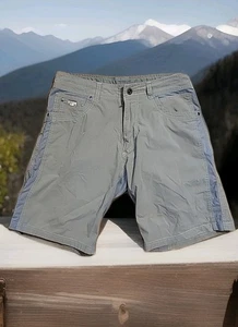Pantalones Cortos Kuhl Carpintero Bordados 32" X 10" Beige y Gris Camping Senderismo Aire Libre - Imagen 1 de 14