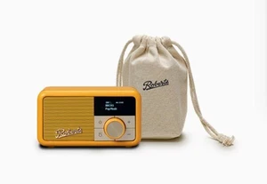 Roberts Revival Petite 2 DAB+/FM/BT Radio - Yellow + Travel Pouch-2 Yr Warranty - Picture 1 of 5
