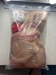 Wig Danganronpa Junko Enoshima Cosplay + Hairclips - Picture 1 of 5