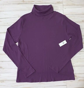 Old Navy Girls Youth Long Sleeve Pullover Ribbed Turtleneck Purple Size - L - Picture 1 of 3
