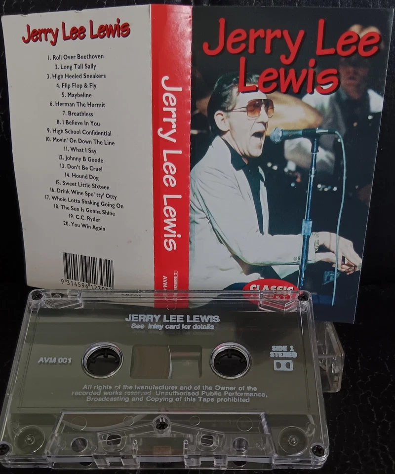 Jerry Lee Lewis – Great Balls Of Fire - cassette tape excellent, cover VG+ - Image 1 of 1