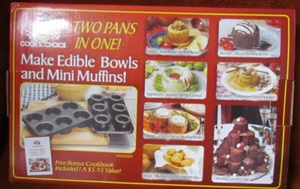 Cook's Choice Essbare Gourmet Schüssel Maschine Sechs, 3" Schüsseln. Zwei Pfannen in einer - Kochbuch - Bild 1 von 3