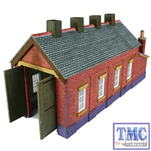 PN931 Metcalfe N Scale Red Brick Single Track Engine Shed - Picture 1 of 1