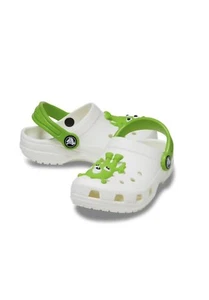New CROCS TODDLER CLASSIC GLOW-IN-THE-DARK ALIEN CLOG 208653-90H C5 - Picture 1 of 4