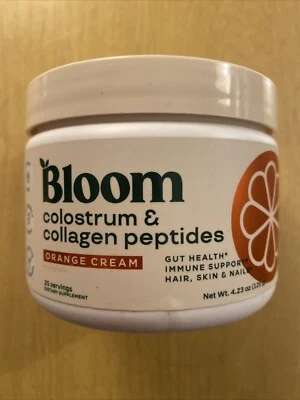 Bloom Calostro y Péptidos de Colágeno Naranja Crema Salud Intestinal 4.23 OZ (S9) Foto 1 de 3