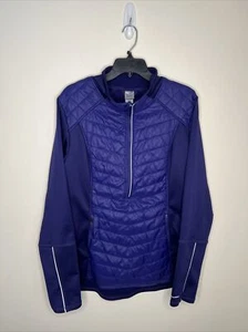 Champion C9 Women's XXL Indigo Blue 1/2 Zip Long Thumbhole Sl Duo Dry Jacket - Picture 1 of 10