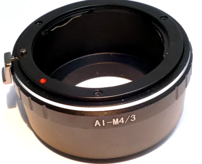 Nikon F AI Ai-s Lens to Micro 4/3 M4/3 Camera Mount Adapter GF3 GH5 6 Panasonic - Image 1 of 4