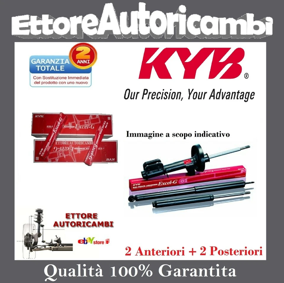 KYB KIT 4 AMMORTIZZATORI KAYABA SUZUKI VITARA DAL 2015 IN POI - DOPPIO EFFETTO-NUOVI