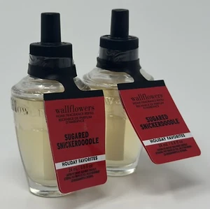 NEW 2 Bath and Body Works Sugared Snickerdoodle Wallflower Fragrance Refill - Picture 1 of 5