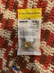 1/2" flare WATTS Copper cap A-263 40-c NEW New old stock - Picture 1 of 2