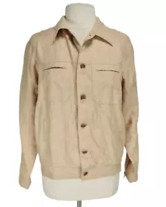 Emanuel Ungaro Damen Größe S lose Passform 100 % Leinen geknöpftes Shirt lang SLV 165P - Bild 1 von 6
