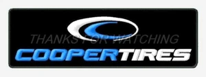 COOPER TIRES EMBROIDERED PATCH IRON/SEW ON 5-1/2" x 1-7/8" INDY NASCAR RACING - Bild 1 von 2