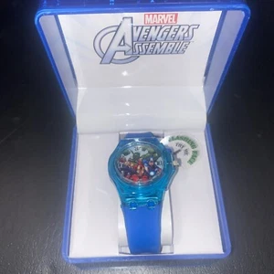 2013 Avengers Assemble Wristwatch!! Lights Up Red, Green and Blue! - Picture 1 of 3