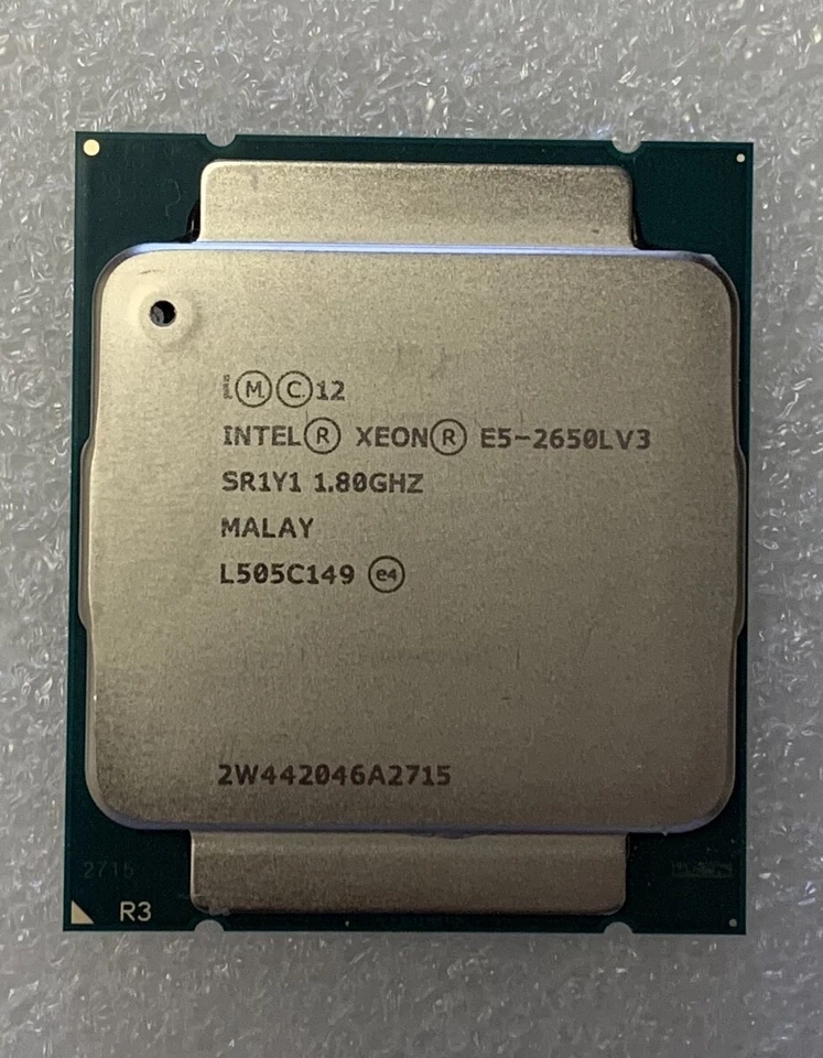 Intel Xeon E5-2650LV3 SR1Y1 1.80GHz 12-Core LGA2011-3 - Image 1 of 2