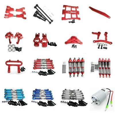 Alloy metal Upgrade Parts Red For 1:10 Redcat Blackout XTE XBE SC Racing Rc Car - Image 1 of 4