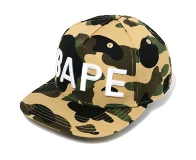RaRe HTF BAPE CAMO SNAPBACK TRUCKER CAP Gorilla Brown Green  - Image 1 of 4