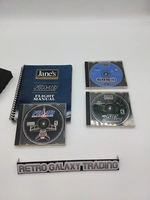 VTG 90s 1999 Jane’s Combat Simulation 3 Games F/A-18/Fleet Command/688 Hunter PC - Image 1 of 4