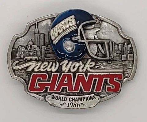 Vintage New York Giants World Champions Belt Buckle Cover