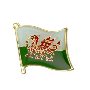 Wales Flag Enamel Pin Badge Lapel Brooch Jewellery Welsh - Foto 1 di 2