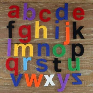 Arial Alphabet Set 3 mm Filz Kleinbuchstaben a-z 26 Zeichen - Bild 1 von 12