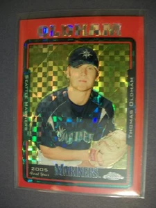 THOMAS OLDHAM 2005 Topps Chrome Update Red Xfractor UH125 RC Mariners #'d/65 - Picture 1 of 1