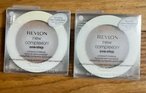 Lot of 2- Ivory Beige Revlon New Complexion One Step Oil Free Compact Makeup - Picture 1 of 6