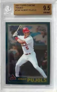 2001 Albert Pujols Topps cromato scambiato RC... classificato BGS 9,5 gemma nuovo di zecca - Foto 1 di 2