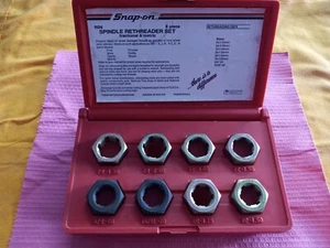 Snap-On RD8 Spindle Rethreading Set CV Joint Axle Fractional & Metric 8pc Case - Picture 1 of 4