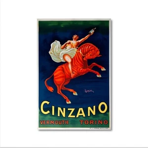 Cinzano Red Zebra Vintage Food & Drink Poster By Leonetto Cappiello - Picture 1 of 11