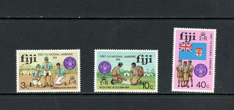 Q365   Fiji   1974    scouting   3v.   MNH Cover