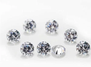 Piedra preciosa suelta facetada transparente blanca AAA redonda de 1,80 mm circonita cúbica brillante  - Imagen 1 de 24