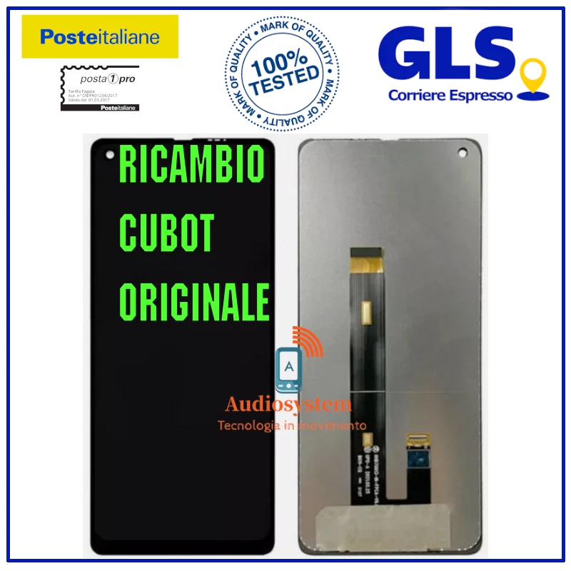 DISPLAY LCD+TOUCH SCREEN ORIGINALE per CUBOT MAX 3 SCHERMO VETRO RICAMBIO NERO - Immagine 1 di 1