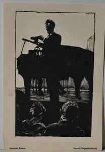 Alexander Eckener / xilografía original / no firmado a mano / 1920 - Imagen 1 de 2